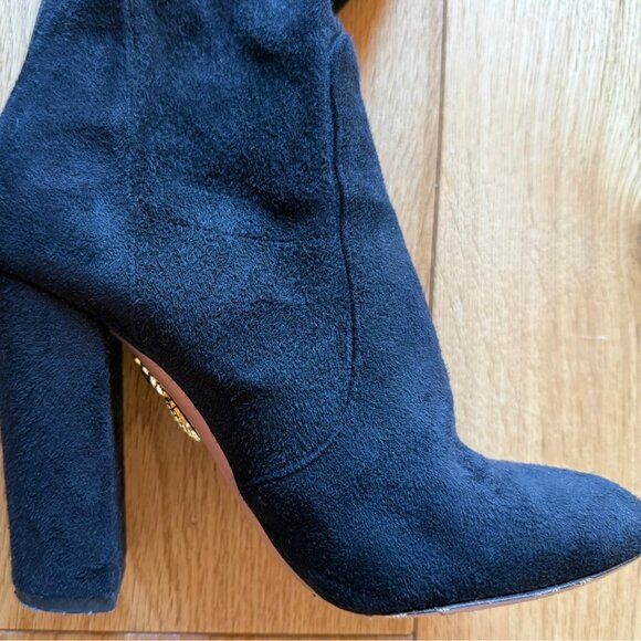 Amazing Aquazzura suede over-the-knee boots! Worn twice, 35 - Picture 6 of 13